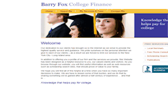 Desktop Screenshot of barryfoxcollegefinance.com